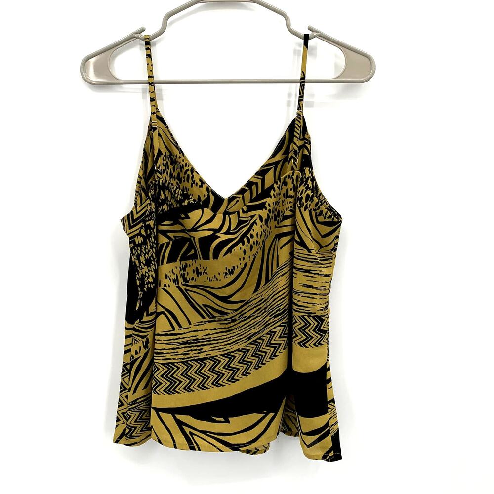 EVEREVE NWT Allison Joy Flynn Abstract Cami Blouse // L